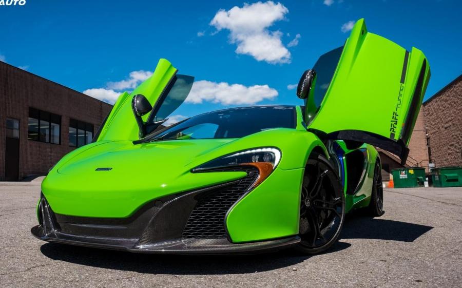 McLaren 650S Grass Green Wrap by YST Auto '2018